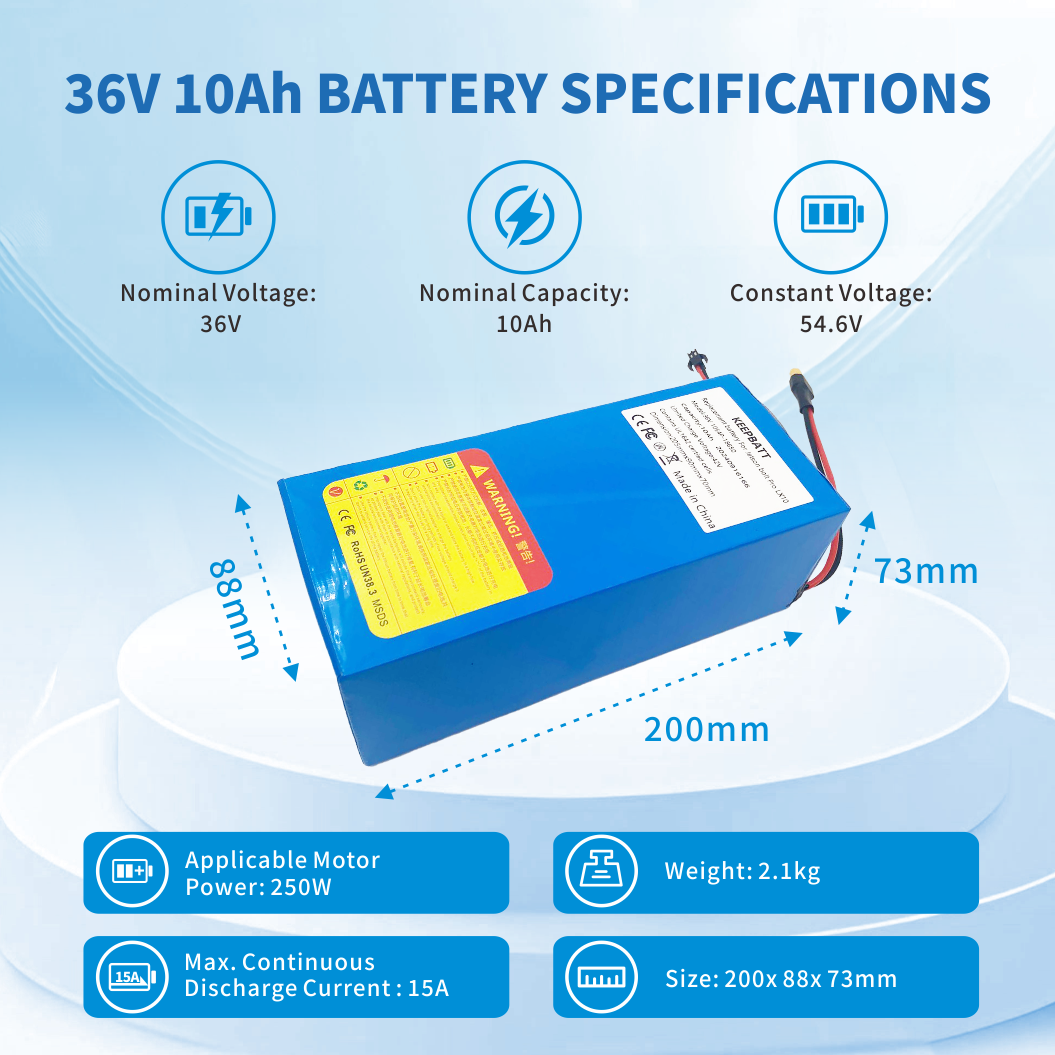 Jetson Bolt Pro LX10 LX12 전기 자전거용 36V 10Ah 교체 배터리