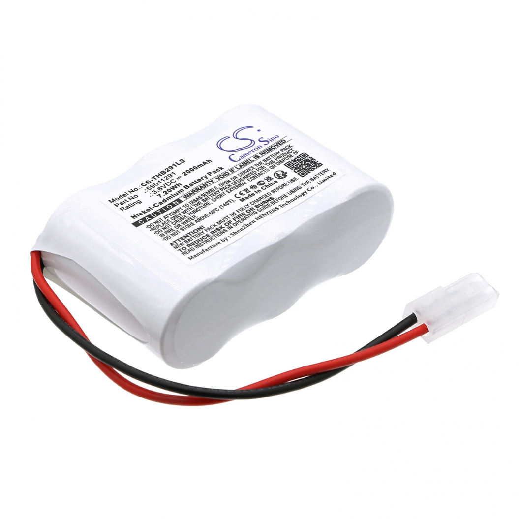 3.6V 2000mAh Replacement Battery for Thorn Voyager 96633305, 96633308, Blade 2, Blade 2 E3D Emergency Light