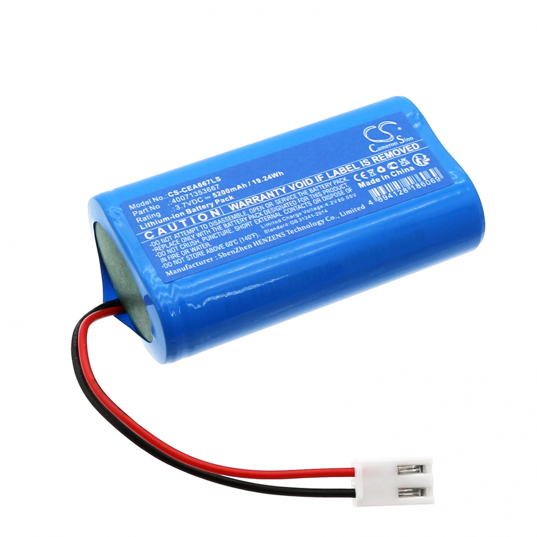 3.7V 5200mAh Replacement Battery For Cricket CRYSTALWAY GUIDELED 19821 40071354590 40071354879 Outdoor Wallet 1-8 Emergency Light