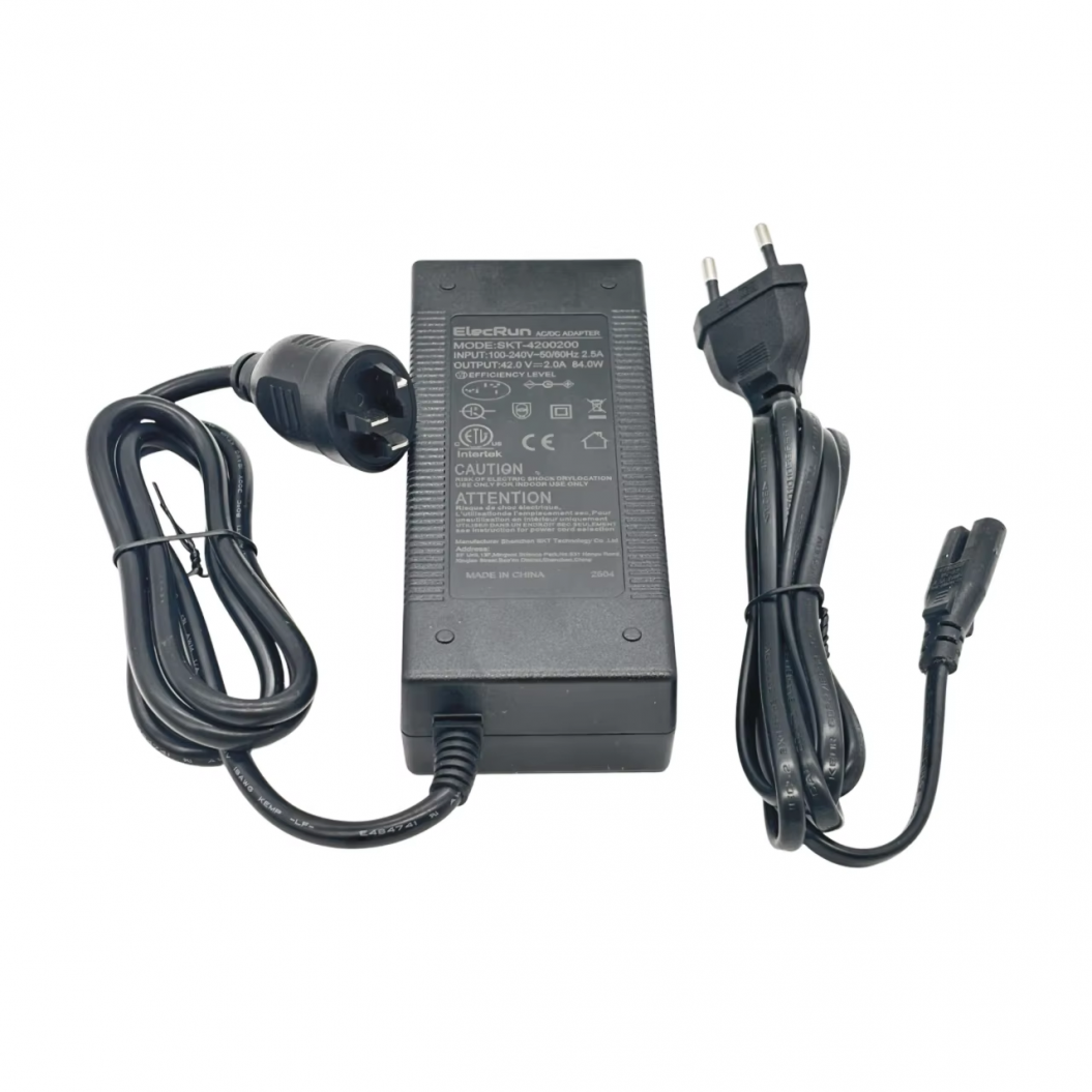 42V 2A Ebike Charger with Bosch Connector for 36V 2A Lithium Battery Electric Scooter Charger