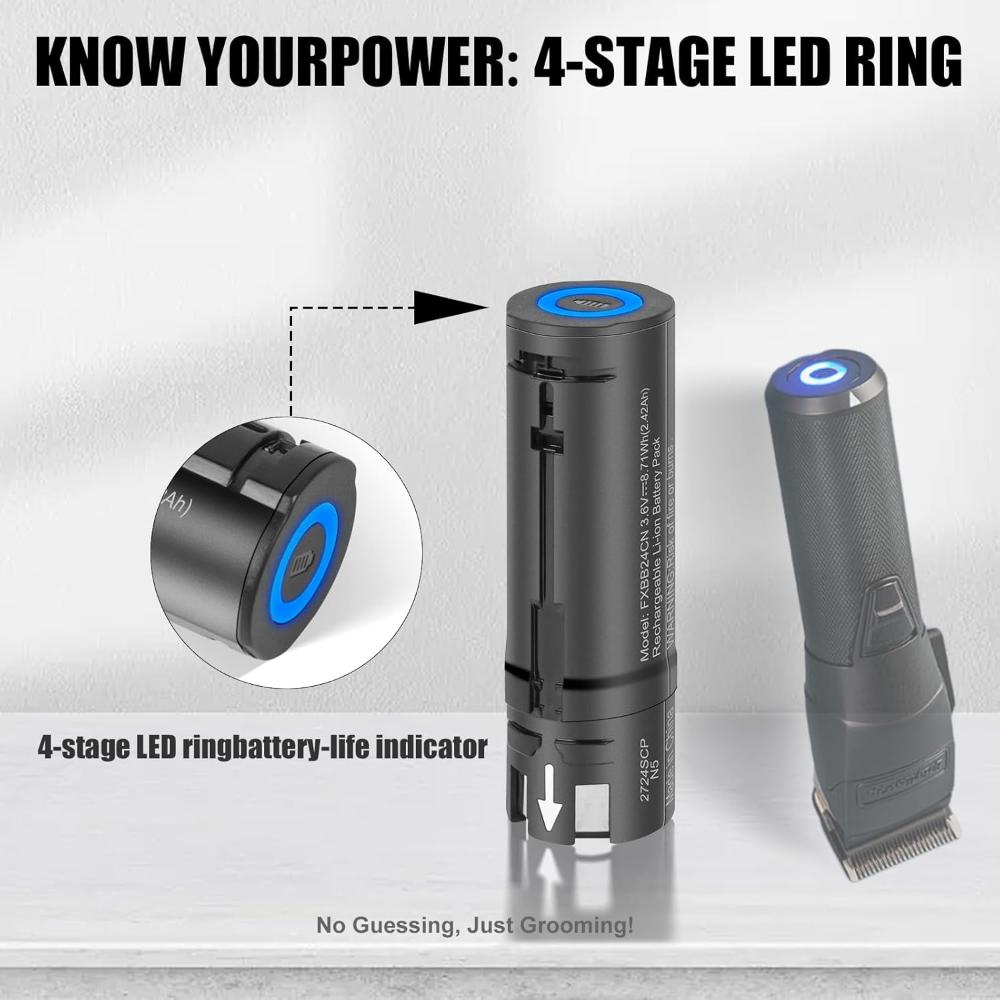 3.6V 2420mah FXONE Battery Replacement FXBB24 Compatible with for BaBylissPRO All FXONE Shaving Tool