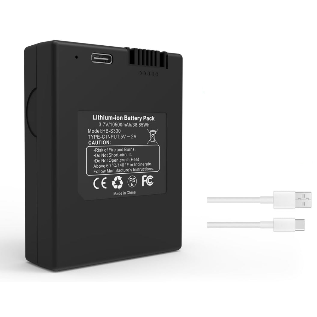 Batterie de remplacement 3,7 V 10 500 mAh pour Smart Drop Eufy Smart Lock S330 E330 S230 modèle T8520 sécurité 3 en 1 vidéo