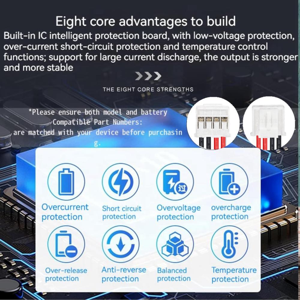 3.7V 5200mAh 18650 Battery Pack For Led Working Light Bluetooth Speaker With HY2.0-4P