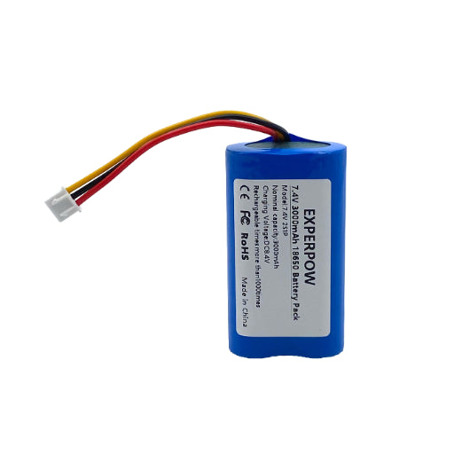 EXPERPOW NTC 7.4V 3000mah Replacement battery For Portable Blutooth Speaker XH2.54 3Pin