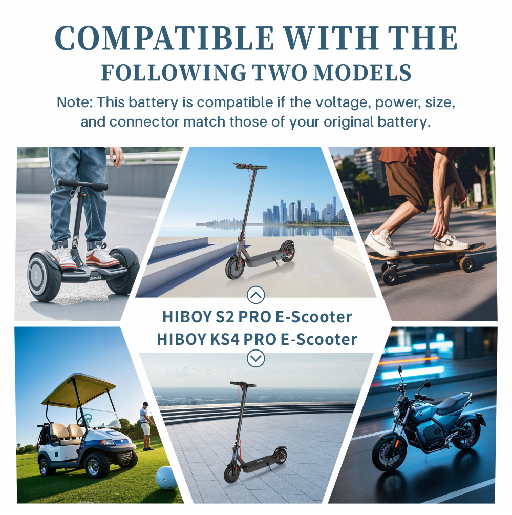 KEEPBATT 36V 14Ah Replacement Battery For HIBOY S2 Pro KS4 Pro E-Scooter