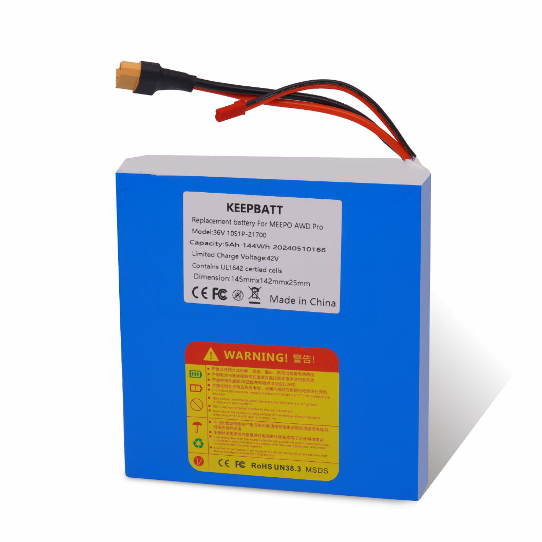 KEEPRATT 36V 5Ah Bateria de Substituição para Meepo AWD Pro E Skateboard