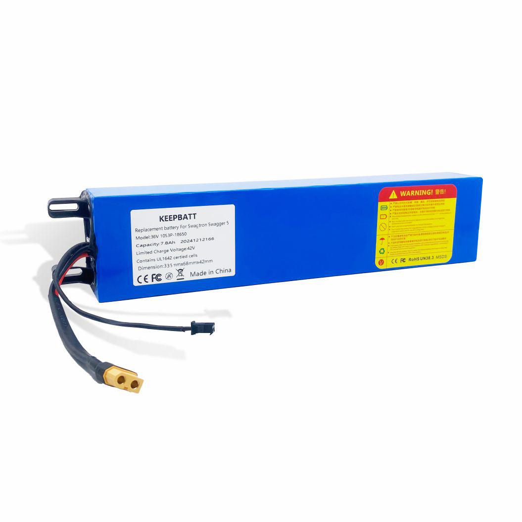 Batterie de remplacement KEEPBATT 36V 7.8Ah pour scooter électrique Swagtron Swagger 5