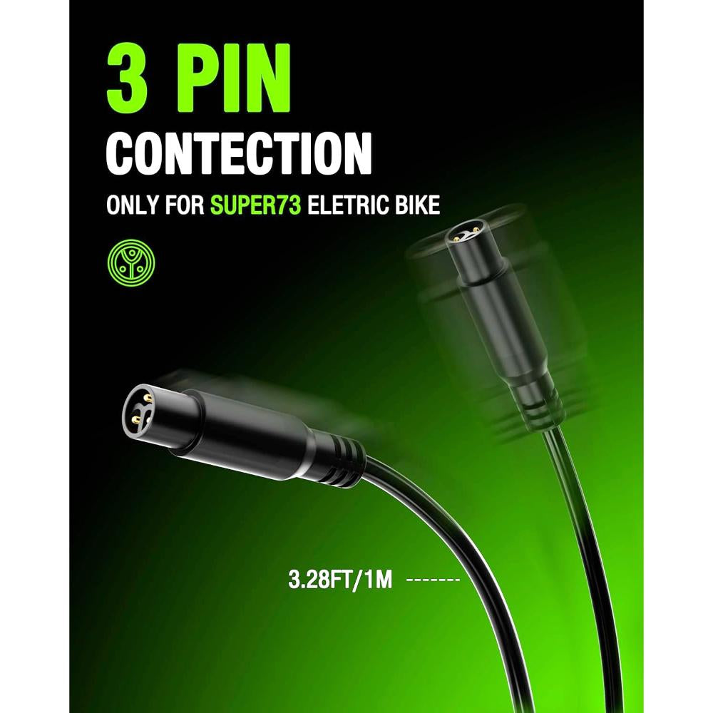 54.6V 3A Battery Charger Compatible With Super 73 Z/S/R-Series, Z Adventure, S2, RX Ebikes