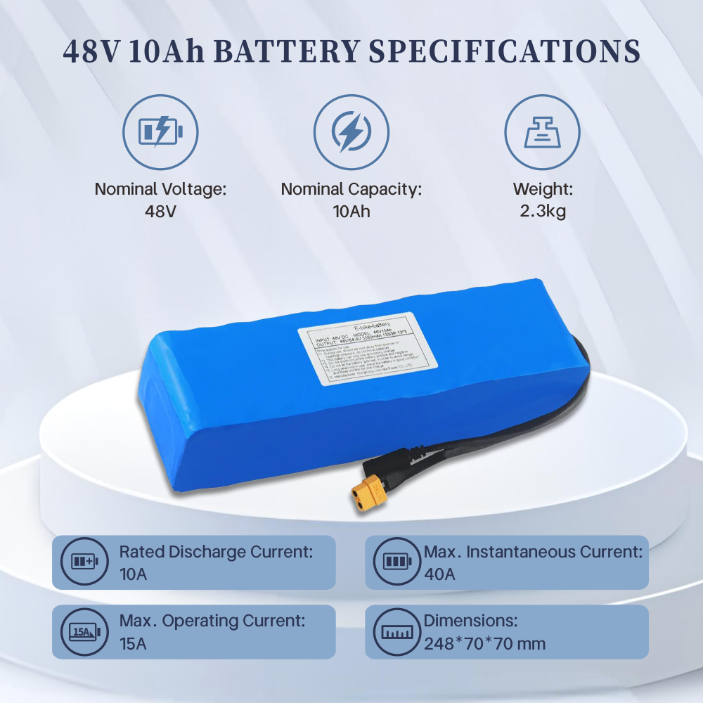 48V 10Ah 13S3P Batterij XT60 Voor Bafang E-bike Elektrische Fiets Scooter Met BMS Oplader