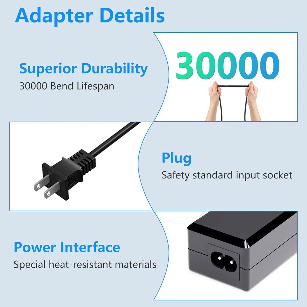 42V 2A Hiboy Electric Scooter Charger, Compatible with Hiboy S2 Pro, S2 Lite, KS4 Pro, NEX, Max Electric Scooters, with 5525 Connector