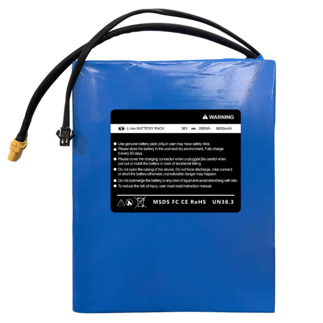 36V 8Ah Replacement Battery High Capacity Lithium Battery for Phantomgogo R1 E-Scooter