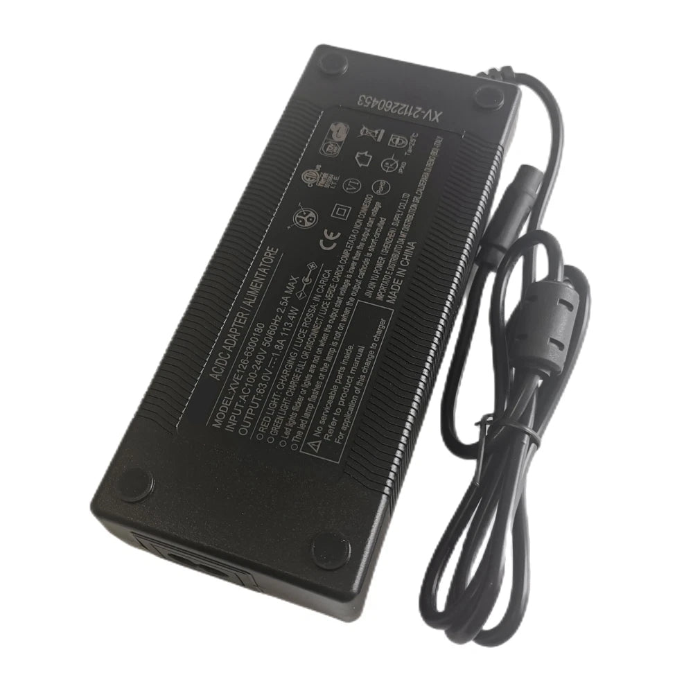 63V 1.8A Battery Charger For Inmotion S1F/S1/L9 54V Lithium Battery 3 Prong Connector Li-on