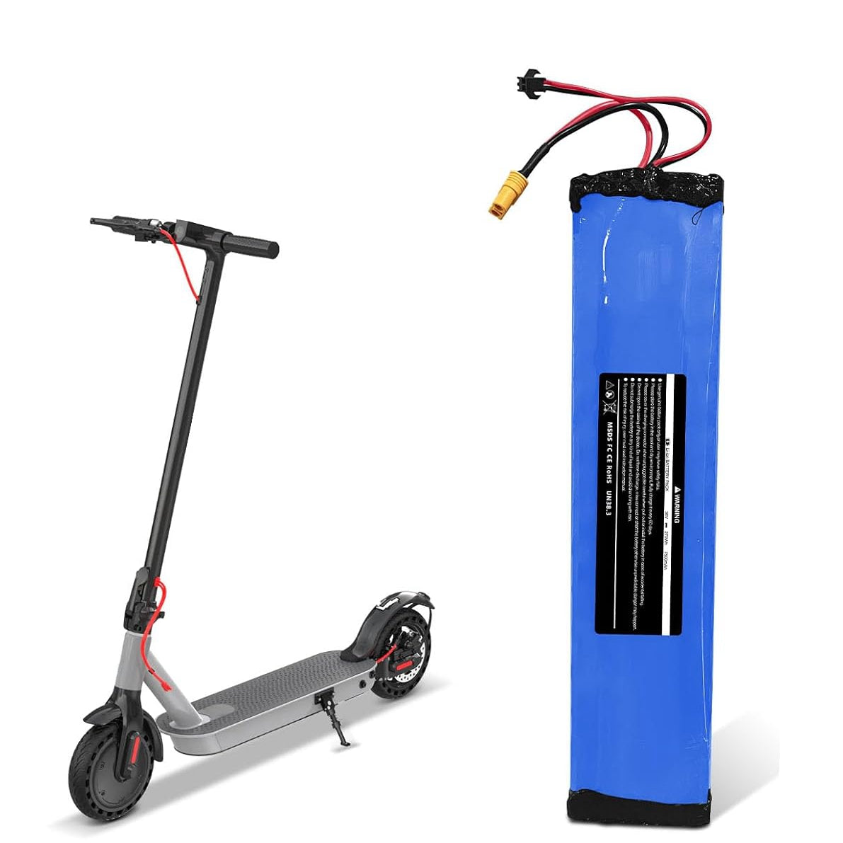 KEEPBATT 36V 7500mAh Electric Scooter Replacement Battery Pack Compatible For Hiboy S2 KS4 Electric Scooter