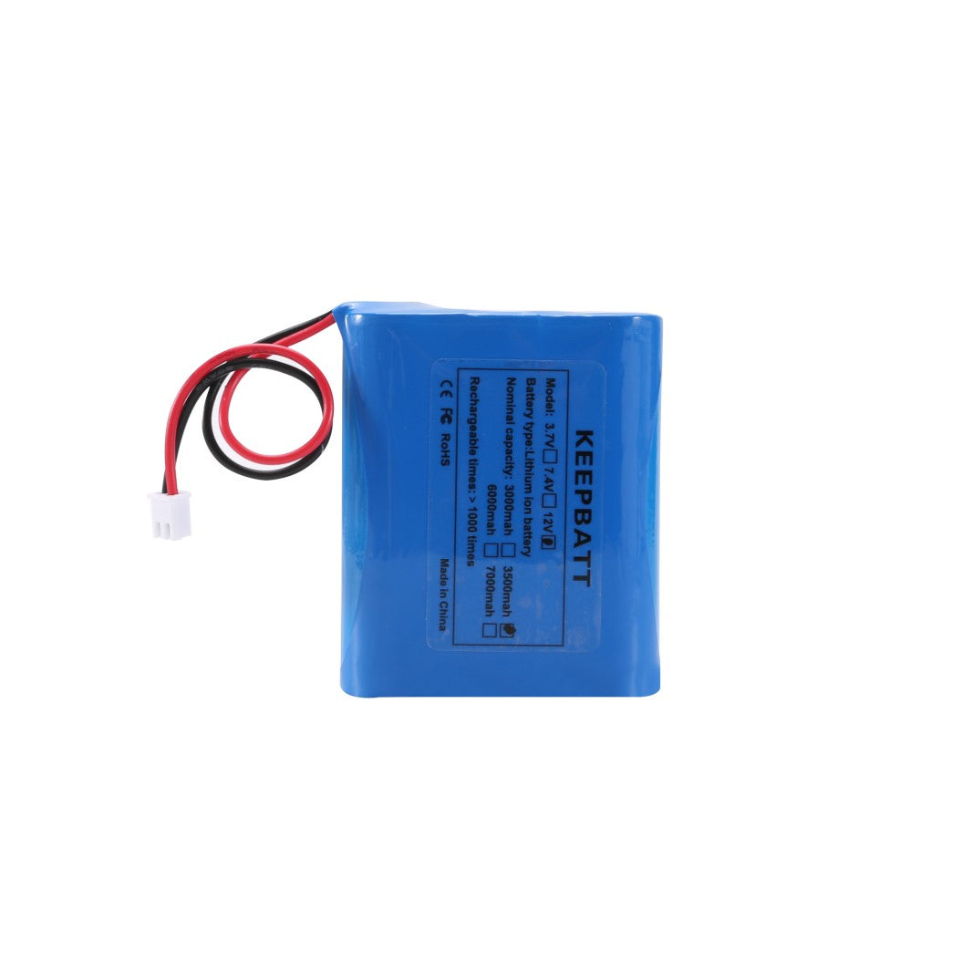 KEEPBATT 12V 3500mAh 18650 리튬 이온 배터리 팩, 재충전 가능 PCB, XH-2.54 플러그 변환 라인 포함