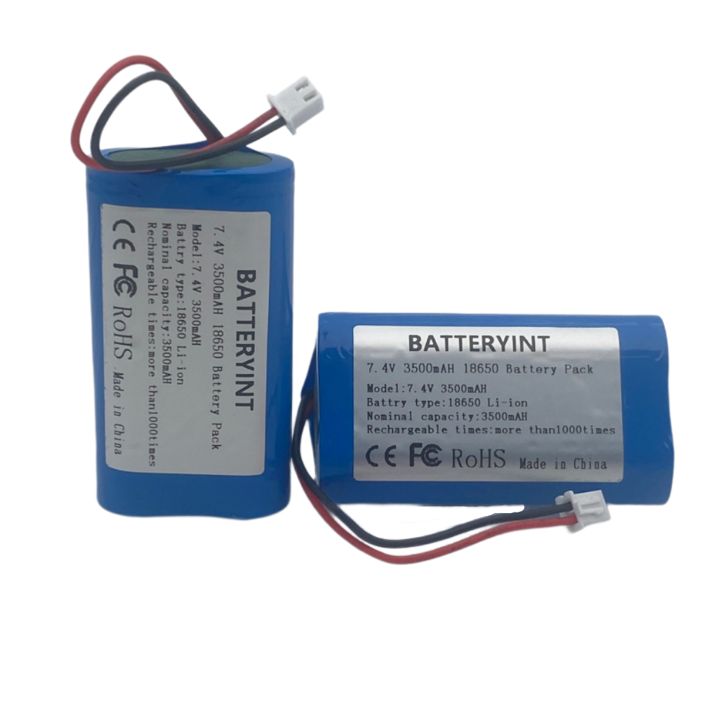 Batería de litio 18650 de 7,4 V y 3500 mAh, paquete de baterías, placa de protección para altavoces