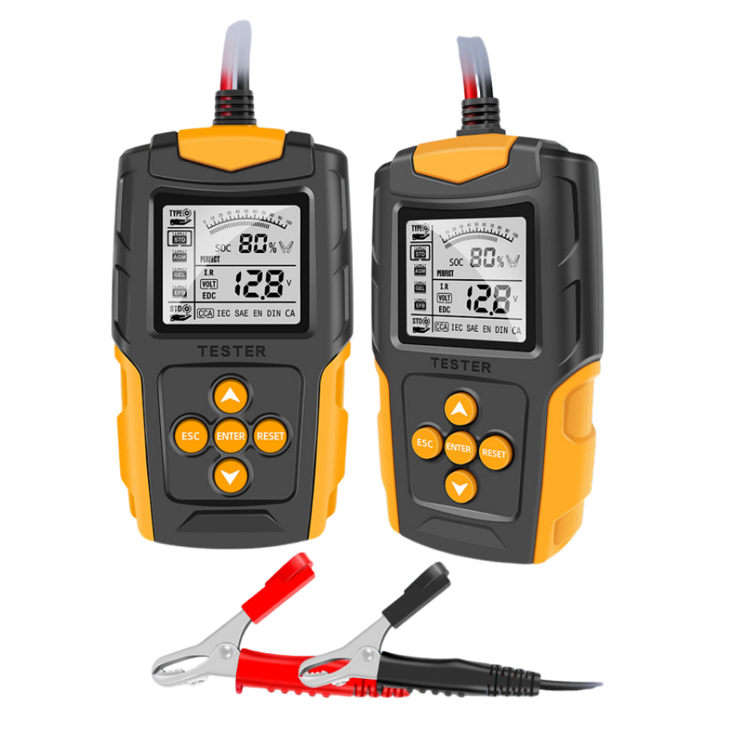 E-FAST TK-100 Batterij Tester met Digitaal Display 12V/24V - Auto Batterij Interne Weerstand Tester