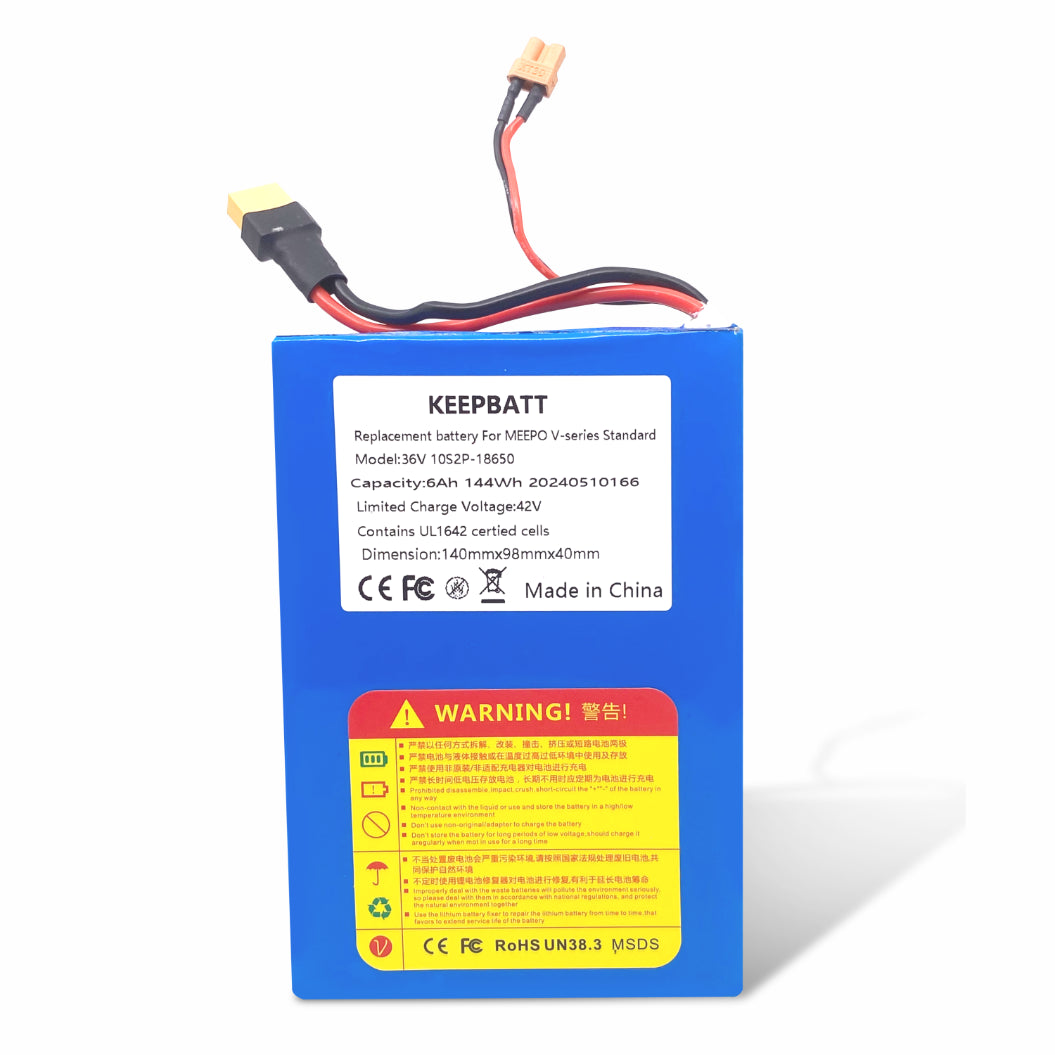 KEEPRATT 36V 6Ah Bateria de Substituição para Meepo V5 Standard V5 MINI Standard E Skateboard