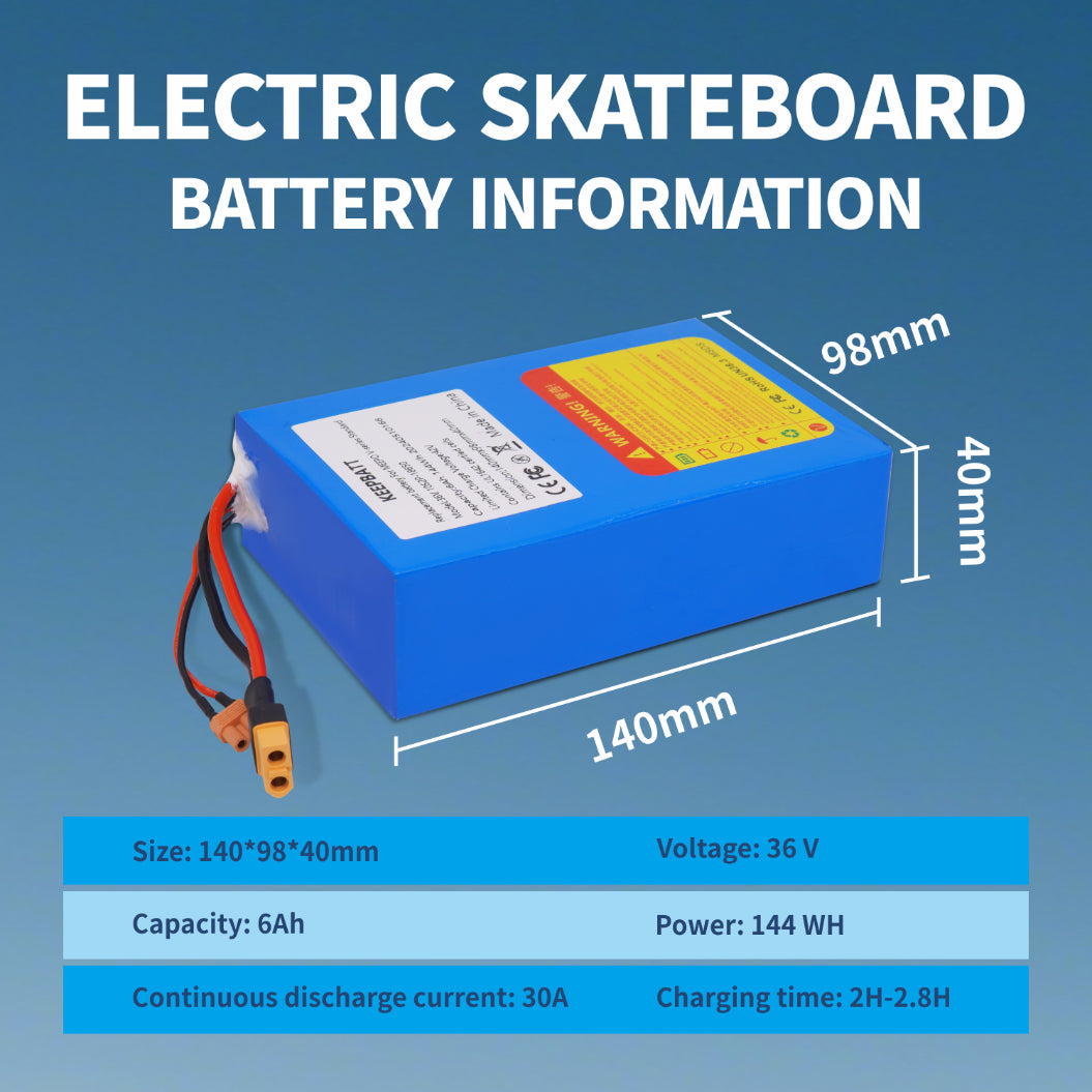 KEEPRATT 36V 6Ah Bateria de Substituição para Meepo V5 Standard V5 MINI Standard E Skateboard