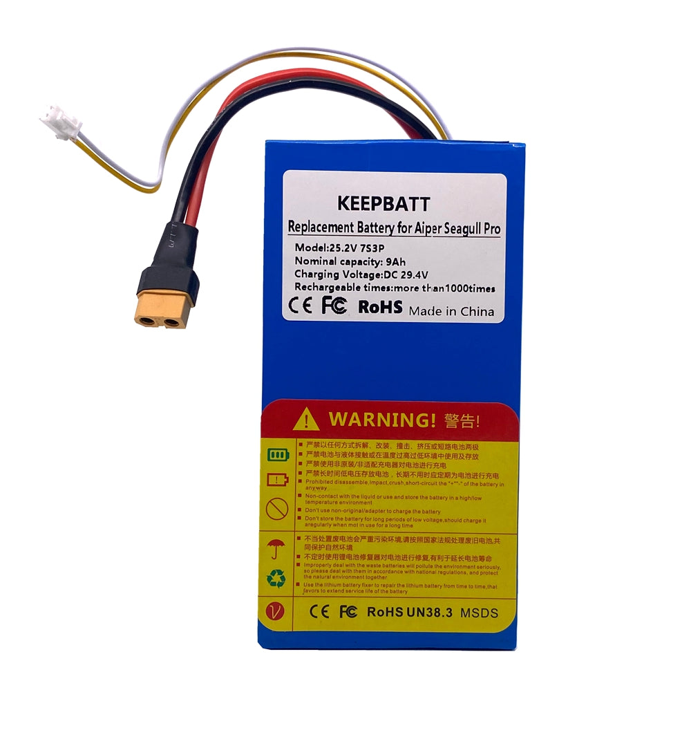 KEEPBATT 24V 25.2V 9Ah Replacement Battery Pack for Aiper Seagull Pro HYY0345224