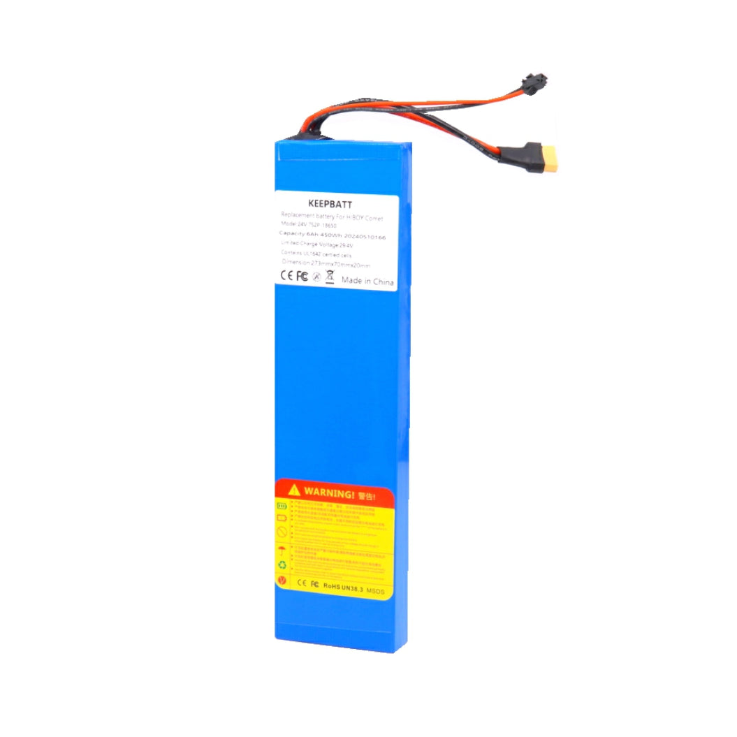 KEEPBATT 24V 6Ah Vervangingsbatterij voor Hiboy Comer E-scooter