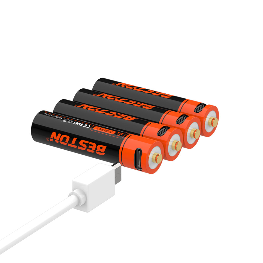 1.5V 1000mWh Beston Micro USB Triple AAA Li-ion Oplaadbare Batterijcel