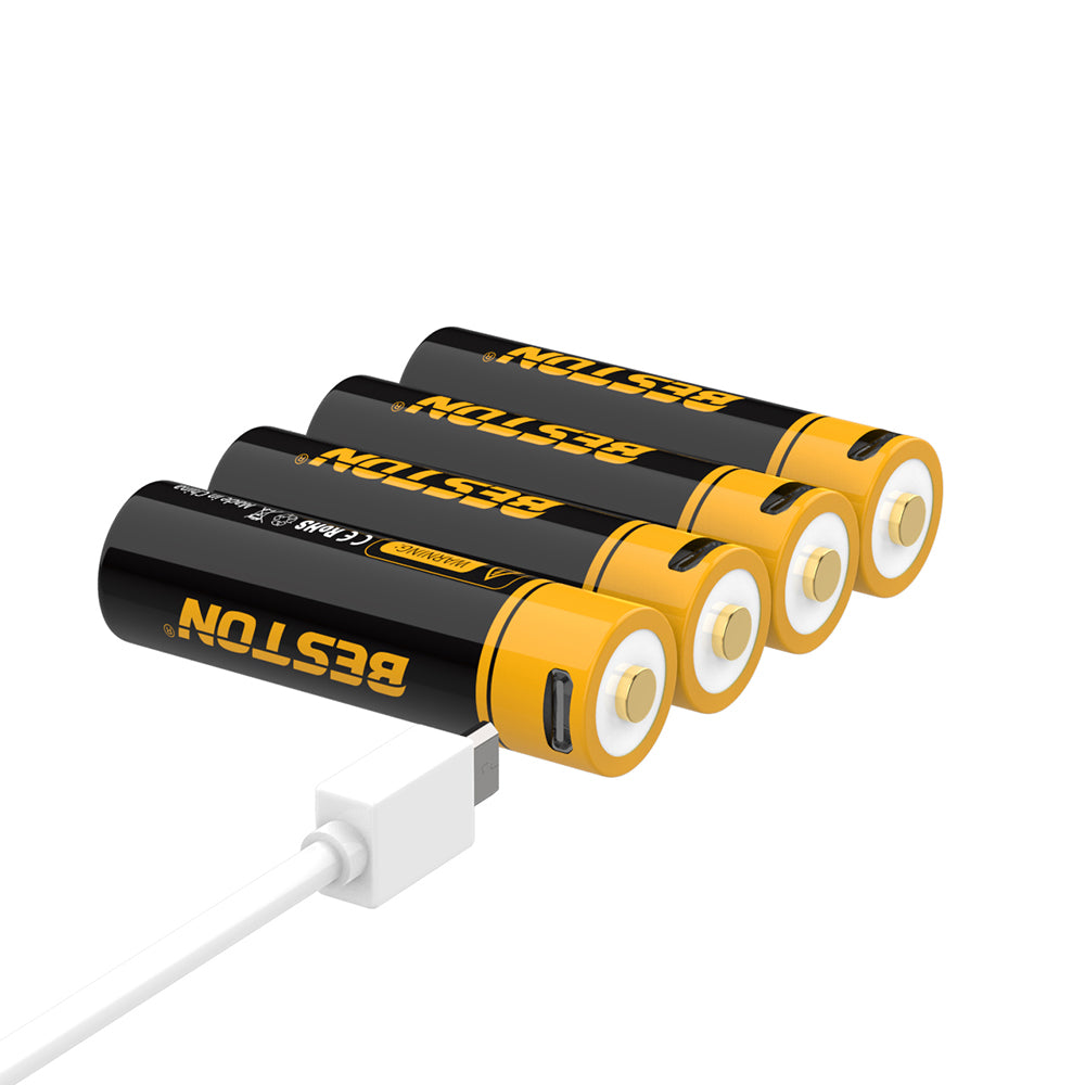 1.5V 3500mWh Li-ion Oplaadbare Batterij AA Formaat Dubbele A Micro USB Batterij