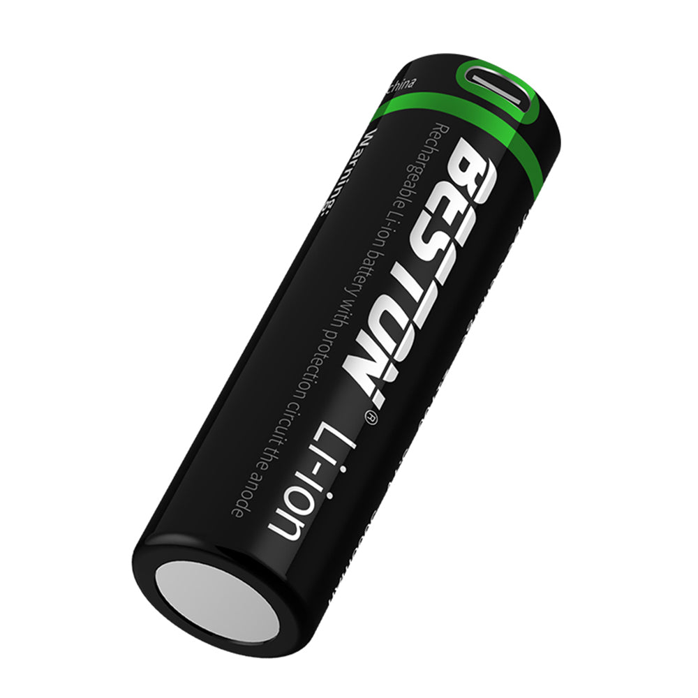 3.7V 21700 Type-C Oplaadbare Li-ion Beston Accu 5000mAh Lithiumbatterijen voor Zaklamp