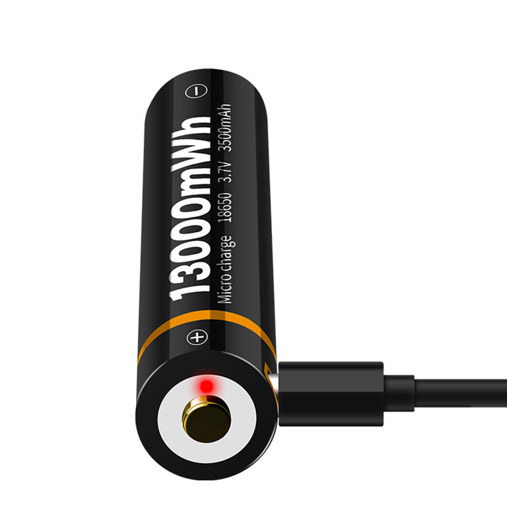 3.6V 18650 USB充電式リチウムバッテリー Beston 3500mAh Li-ion バッテリー (懐中電灯用)