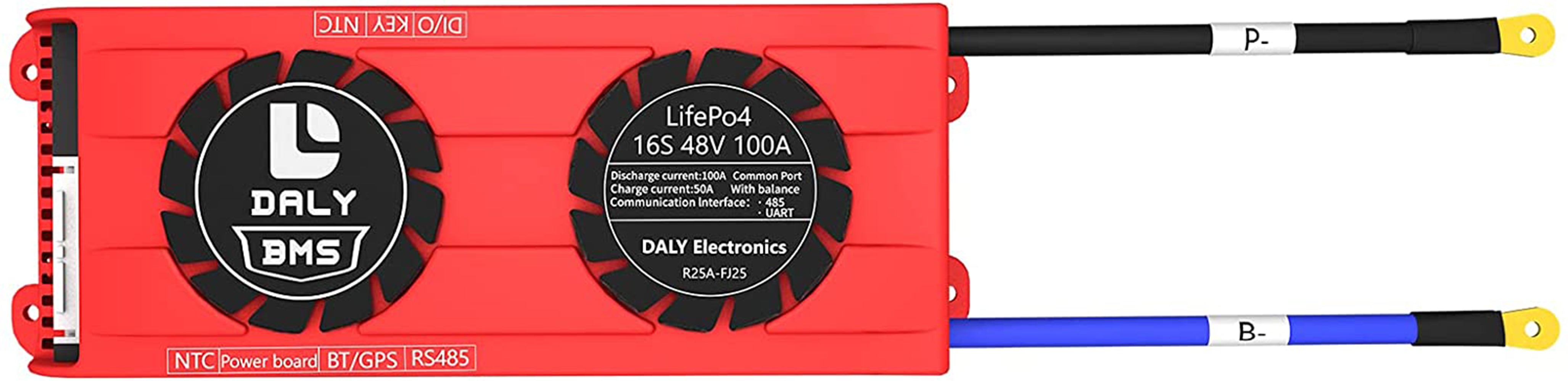 Daly smart bms LifePO4 16S 60V 100A Li-ion 16S 48V 100A bluetooth BMS FAN board 33 65 184