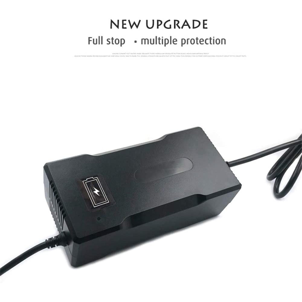 Adaptateur secteur 54,6 V 4 A pour vélo électrique, scooter de mobilité, chargeur de batterie au lithium 48 V, connecteur XLR à 3 broches