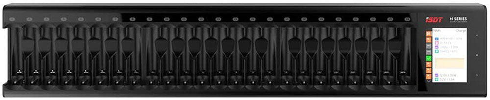 ISDT N24 バッテリー充電器 汎用 LCD 表示付き急速充電器 AA/AAA リチウムイオン / LiHv/NI - MH/NI - Cd/LiFePO4 / エネループ用 24 バッテリー充電器