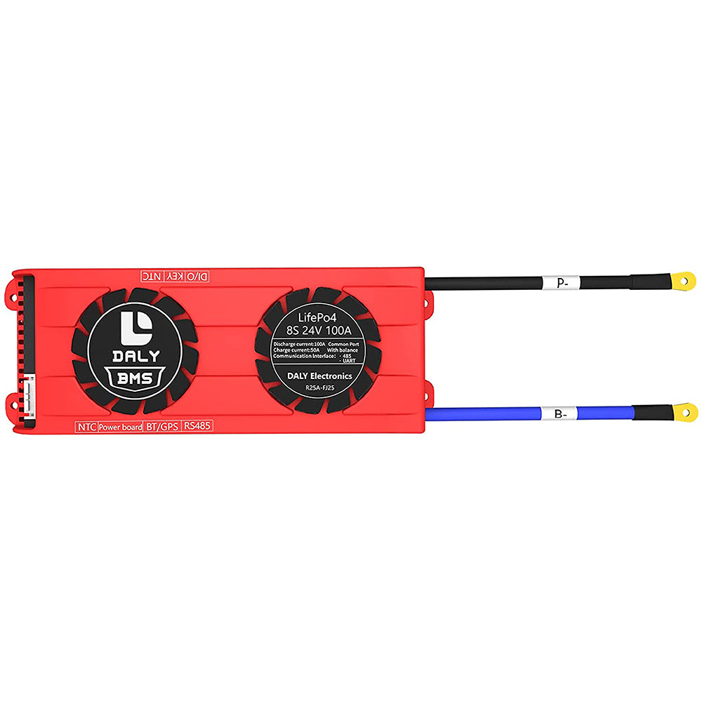 Daly Smart BMS LiFePO4 8S 24V 100A Bluetooth BMS FAN Board 33 65 184