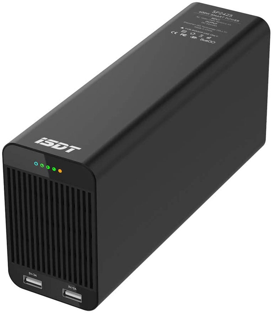 Adaptateur de voyant lumineux LED SP2425 600W 25A ISDT BattGo pour alimentation intelligente avec double sortie de charge USB