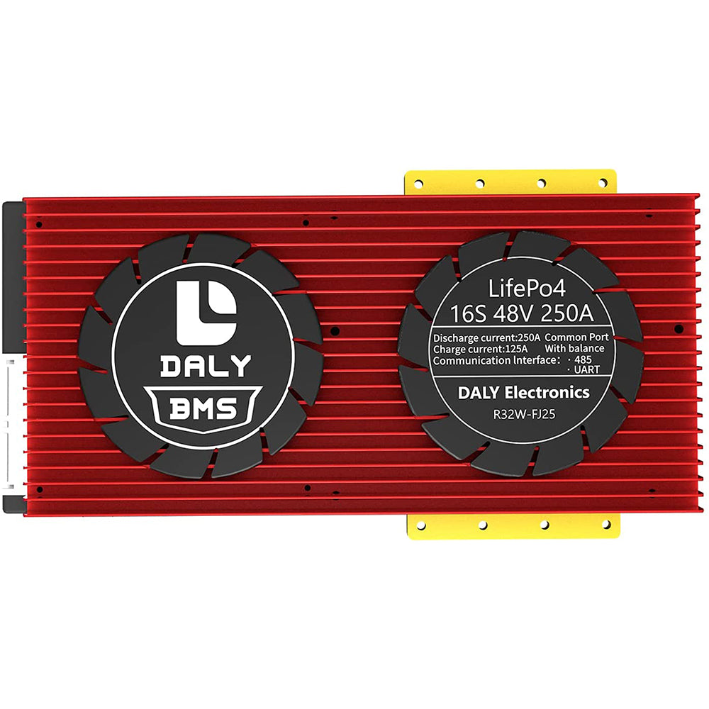 Daly Smart BMS LiFePO4 16S 48V 250A e Li-ion 16S 60V 250A com Bluetooth (Modelo 32130221)