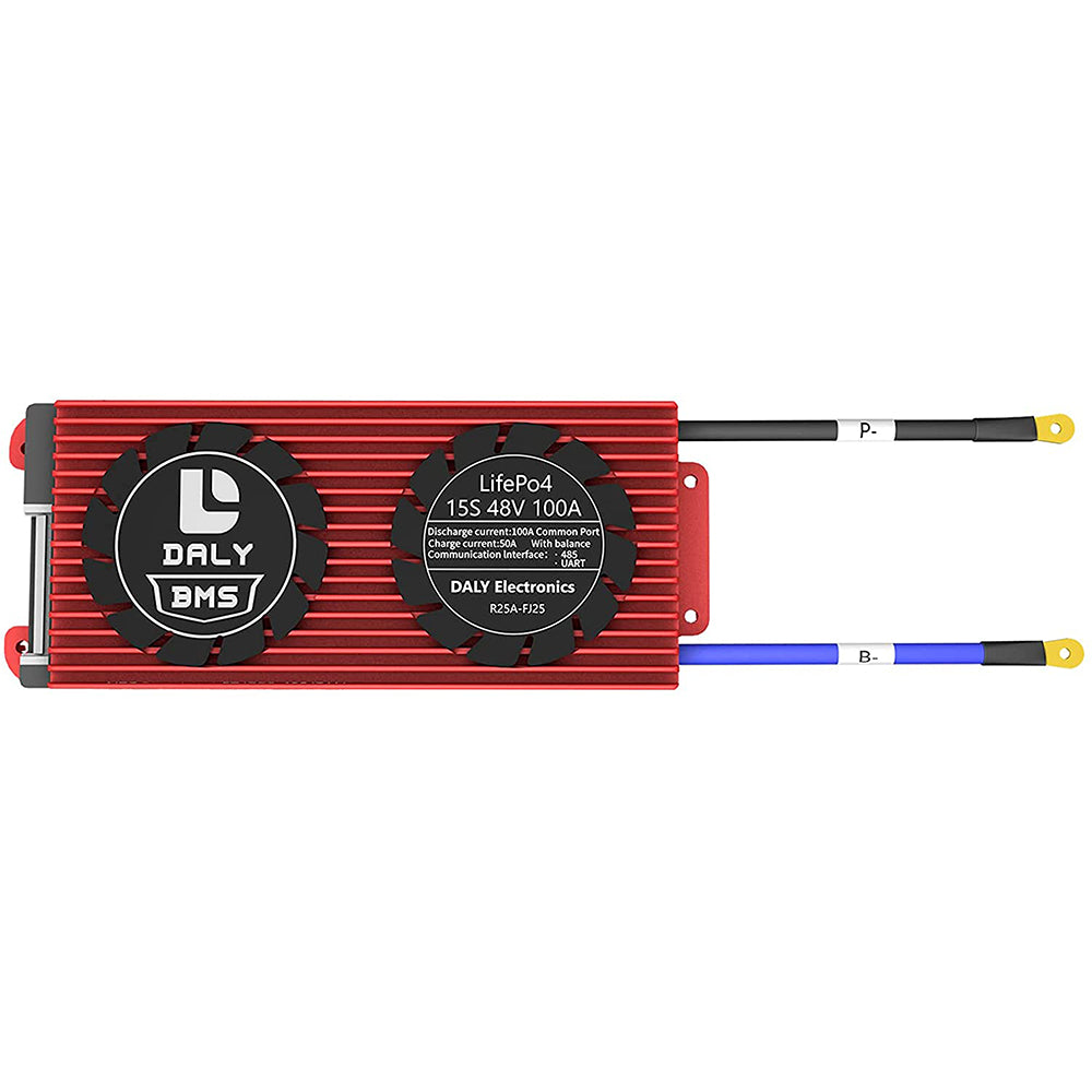 Daly Smart BMS LiFePO4 15S 48V 100A com Bluetooth (Modelo 24 65 166)