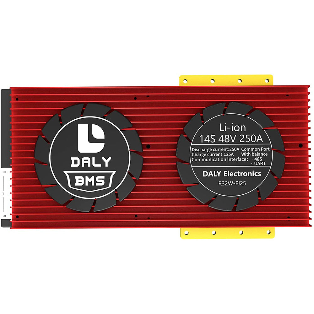 Daly BMS Inteligente Li-ion 14S 48V 250A com Bluetooth - Placa BMS 32130221