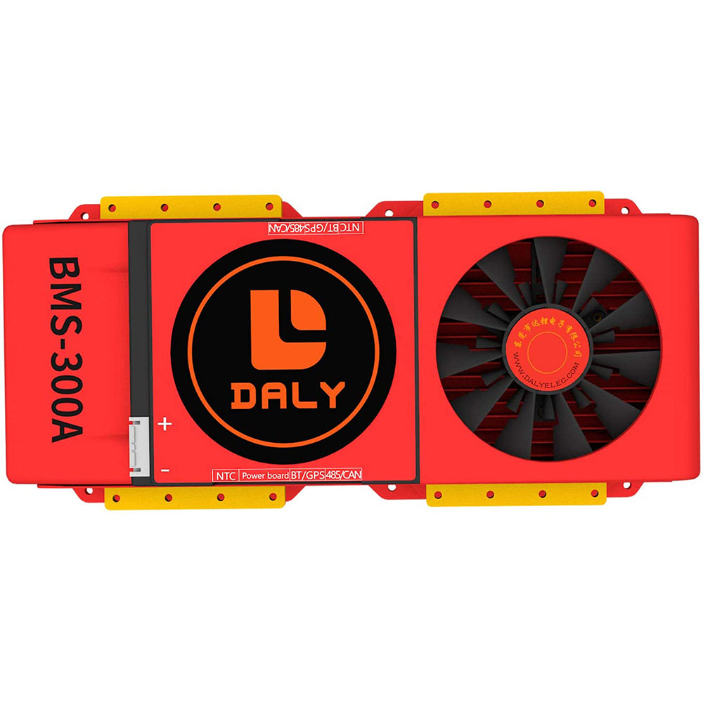 Daly smart bms Lifepo4 8S 24V 300A bluetooth BMS FAN board 52 130 257