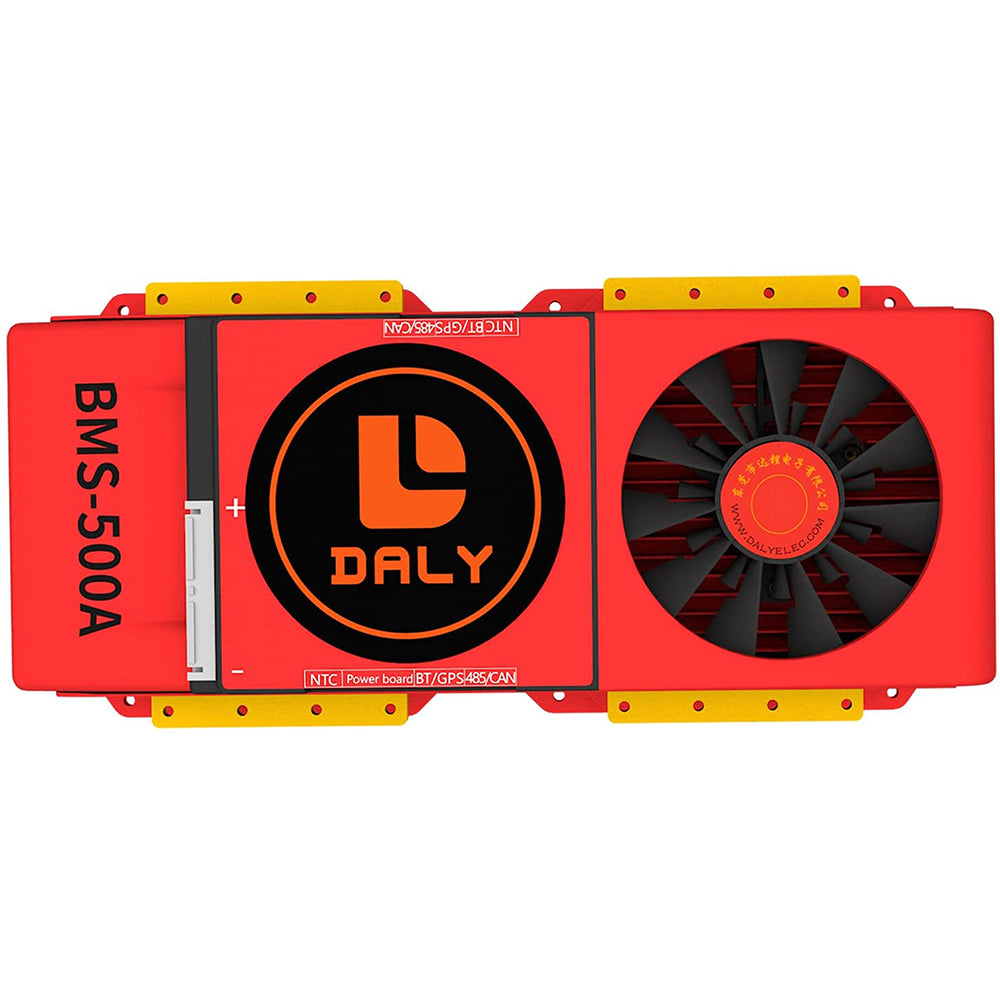 Daly smart bms Lifepo4 16S 48V 500A Li-ion 16S 60V 500A bluetooth BMS FAN board 52 130 257