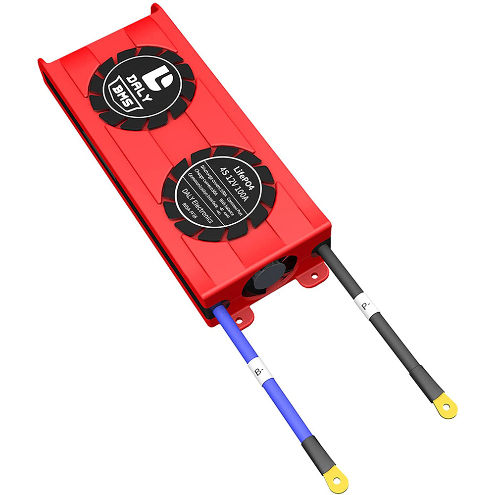 Daly smart bms Lifepo4 4S 12V 100A bluetooth BMS FAN board 33 65 184