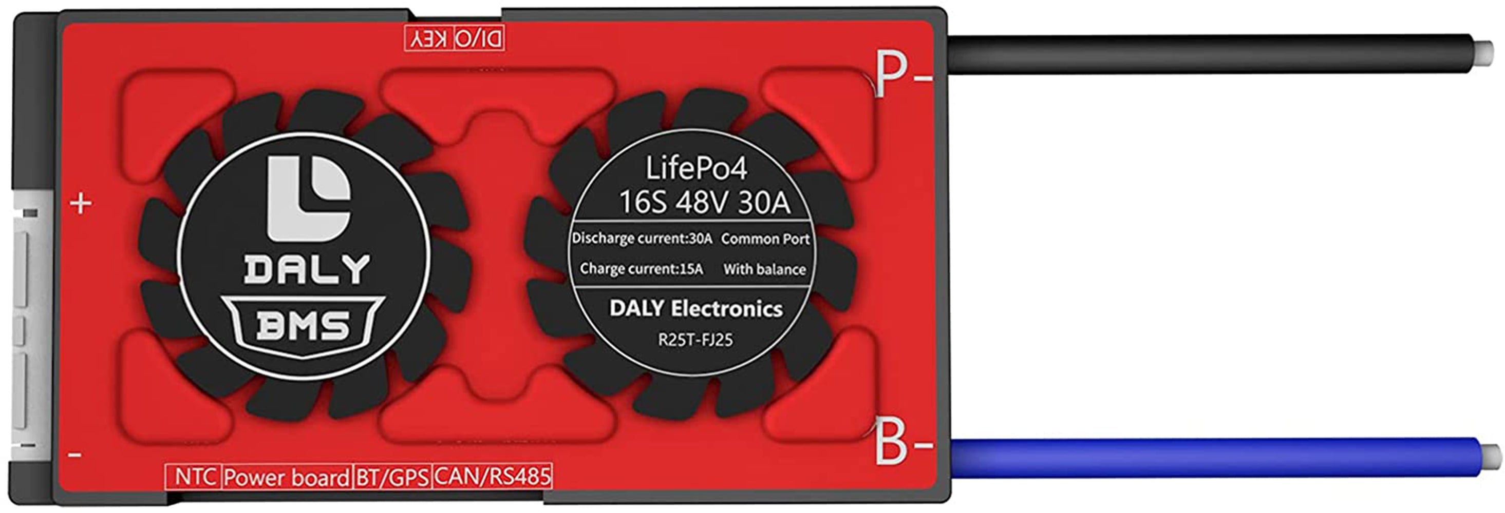 Daly Smart BMS LiFePO4 16S 60V 30A com Bluetooth (Modelo 13 66 128)