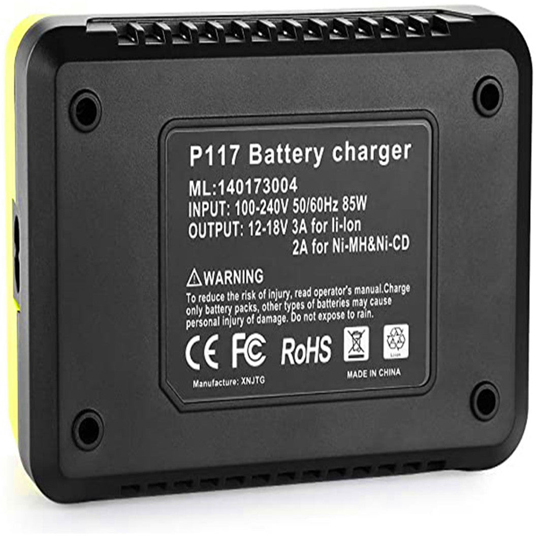 3A 12V-18V replacement charger for Ryobi ONE + P108 P107 P104 P105 P102 P103 tools battery
