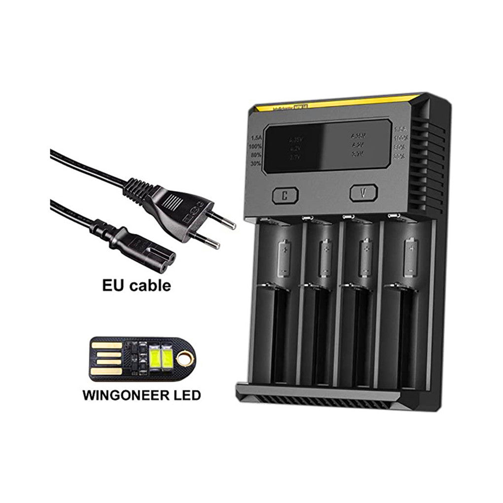 Nouveau chargeur intelligent i4 (version 2016) Chargeur intelligent universel avec lumière LED USB WINGONEER