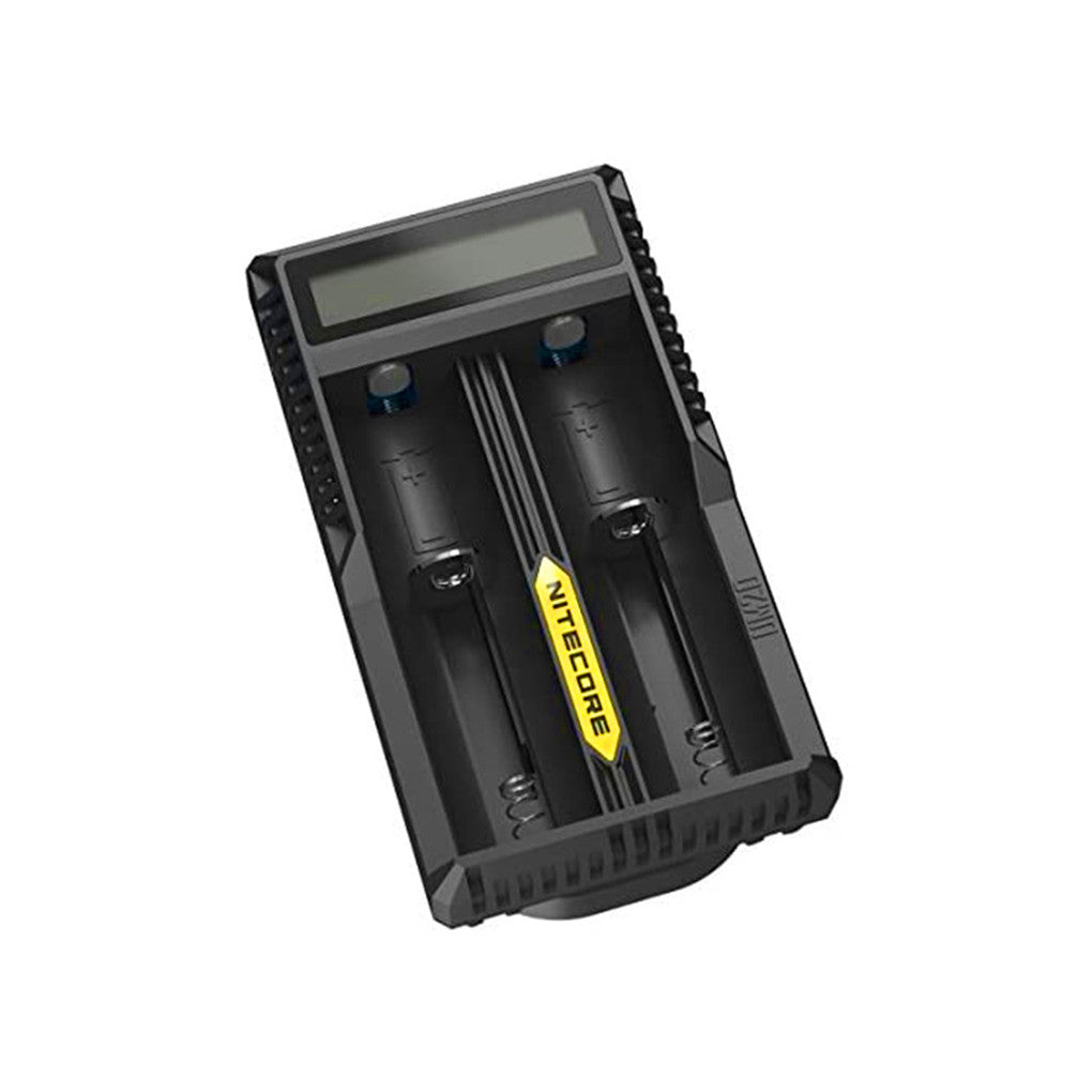 UM20 USB charger with LCD display for Li-Ion battery / two-bay charger