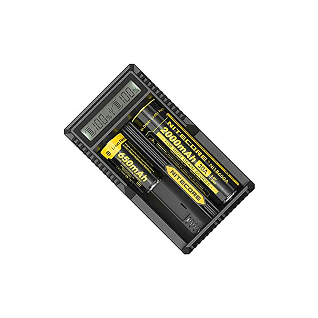 UM20 USB charger with LCD display for Li-Ion battery / two-bay charger