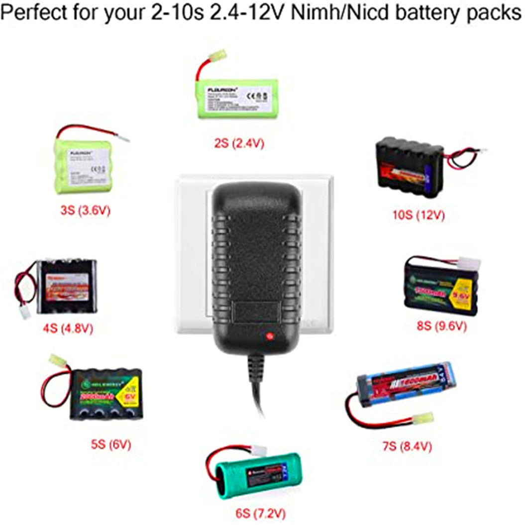 Chargeur Airsoft pour voiture RC 2-10s / bateau RC / avion RC / drone (Standard Tamiya / Mini Tamiya / SM 2P / JST / HuanQi)