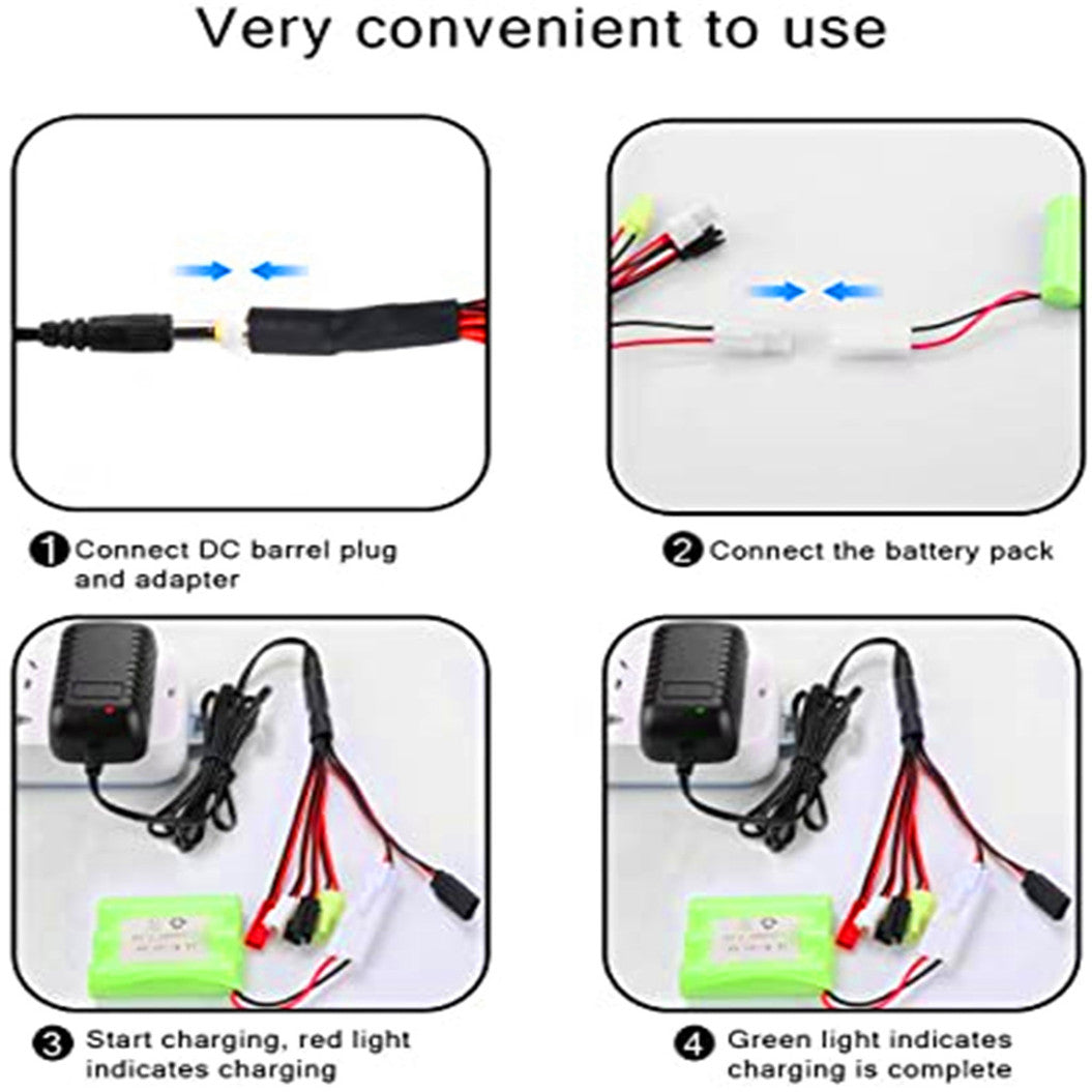 Chargeur Airsoft pour voiture RC 2-10s / bateau RC / avion RC / drone (Standard Tamiya / Mini Tamiya / SM 2P / JST / HuanQi)
