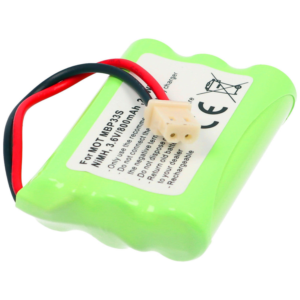 3.6V 800mAh 2.9Wh NiMH 배터리 Motorola MBP36 MBP33s