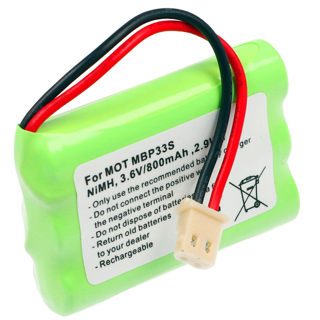 3.6V 800mAh 2.9Wh NiMH 배터리 Motorola MBP36 MBP33s