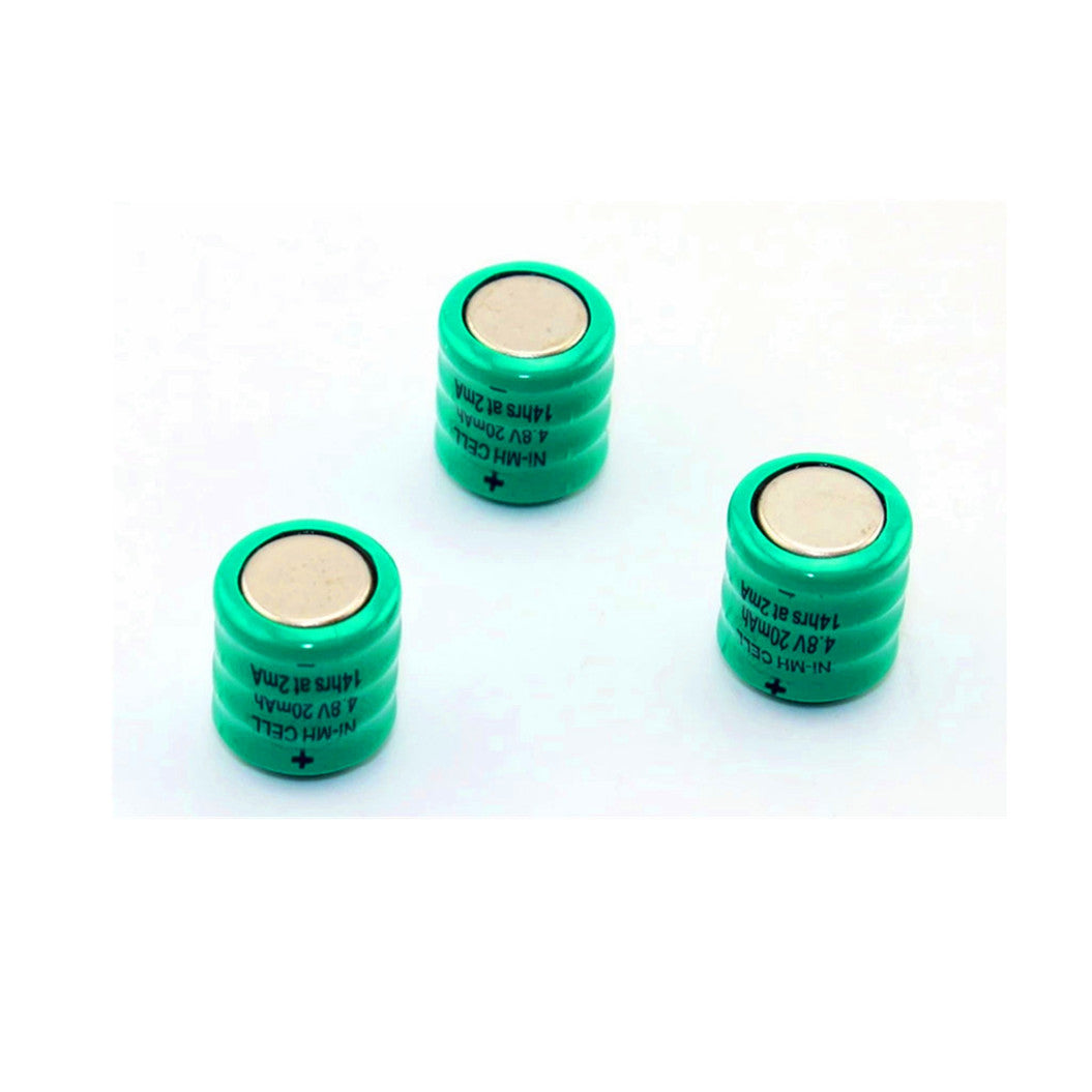 Lot de 3 piles bouton Ni-Mh 4,8 V 20 MAH pour lampe de poche LED de voiture Lenser 7575