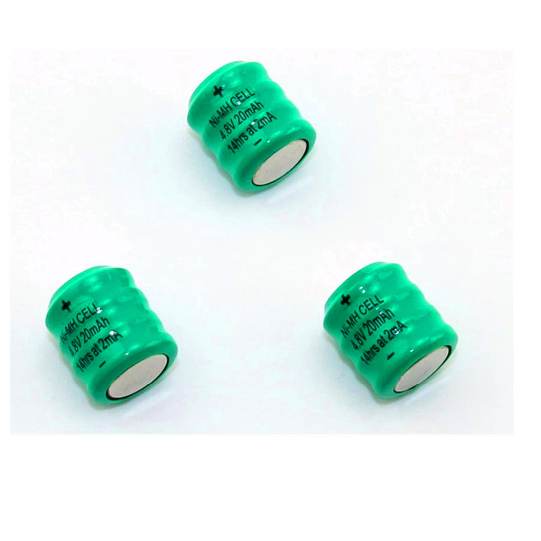 Lot de 3 piles bouton Ni-Mh 4,8 V 20 MAH pour lampe de poche LED de voiture Lenser 7575